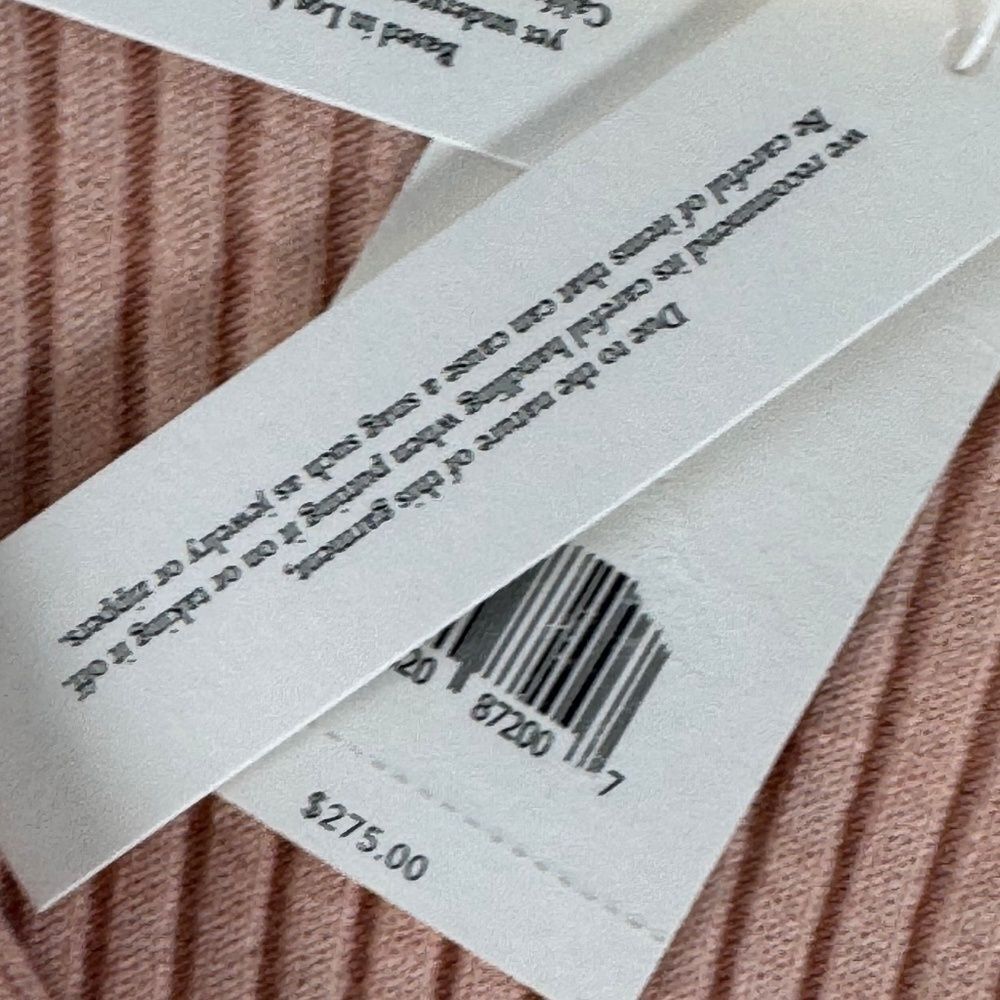Vince Marled‎ Rib Wool/Cotton Women's Sweater Crew Neck Rosewater Petal Sz XL - Picture 12 of 14